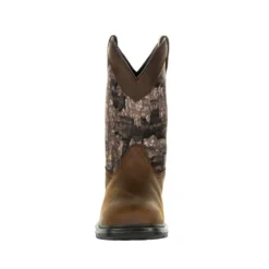 'Rocky' Men's 11" Worksmart 400G WP Western Soft Toe - Realtree Timber -Shoes Shop RKW0326 front 1024x1024@2x