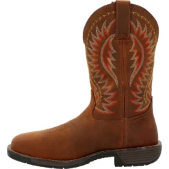 'Rocky' Men's 11" Rugged Trail EH WP Western Square Toe - Brown -Shoes Shop Rocky Rugged Trail 11 waterproof western work boot RKW0370 4 1024x1024@2x