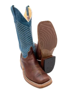 'Anderson Bean' Men's 13" Western Square Toe - Bison / Blue Lava -Shoes Shop S11166 1024x1024@2x