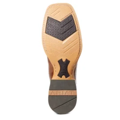 'Ariat' Men's 13" Firecatcher Western Square Toe - Well Brown -Shoes Shop S21 MNS WEST 10035952 sole 1024x1024@2x