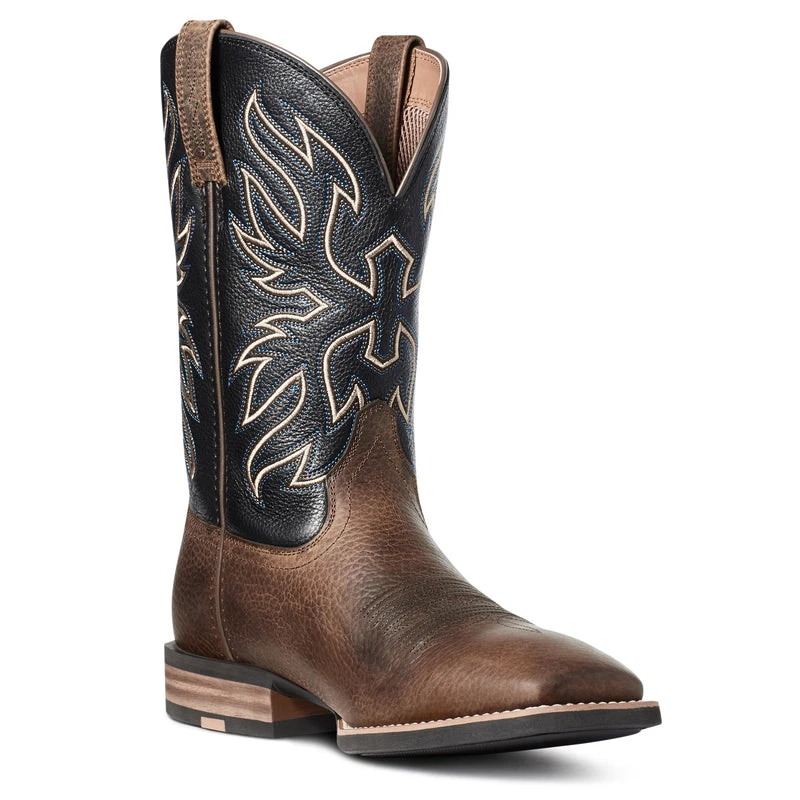 'Ariat' Men's 11" Everlite Vapor Western Square Toe - Ranch Brown / Black Deertan 4 'Ariat' Men's 11" Everlite Vapor Western Square Toe - Ranch Brown / Black Deertan - Image 4