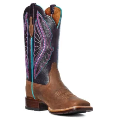 'Ariat' Women's Primetime Square Toe - Brown -Shoes Shop S21 WMS WEST 10035936 medial 1024x1024@2x