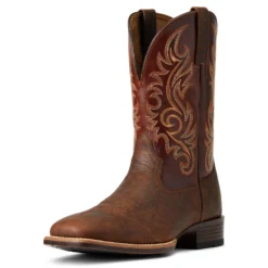 'Ariat' Men's Lasco Ultra Square Toe - Brown / Brown -Shoes Shop S22 MNS WEST 10040278 3 4 front 1024x1024@2x