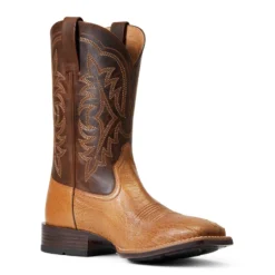 'Ariat' Men's 11" Night Life Ultra Western Square Toe - Ranger Smooth Quill Ostrich / Beam Brown 9 'Ariat' Men's 11" Night Life Ultra Western Square Toe - Ranger Smooth Quill Ostrich / Beam Brown -Shoes Shop S22 MNS WEST 10040345 medial 1024x1024@2x