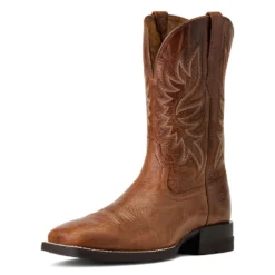 'Ariat' Men's 10.5" Brander Western Square Toe - Dark Tan -Shoes Shop S22 MNS WEST 10040408 3 4 front 1024x1024@2x