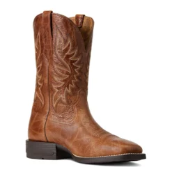 'Ariat' Men's 10.5" Brander Western Square Toe - Dark Tan -Shoes Shop S22 MNS WEST 10040408 medial 1024x1024@2x