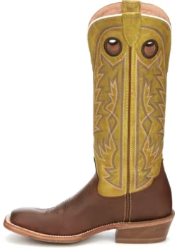 'Tony Lama' Men's 15" Fairview Buckaroo Western Square Toe - Brown / Moss Green -Shoes Shop TNL 009 SA2001 1024x1024@2x