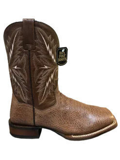 'Dan Post' Men's 11" Western Square Toe - Brown / Cognac